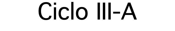 Ciclo III-A
